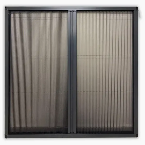 DOUBLE Akordeon Pileli Pilise Pencere Antrasit Sineklik (MAX 80X160)