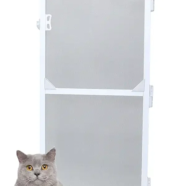 KEDİ Tüllü Menteşeli KAPI Sinekliği (PET TÜL) Beyaz 90x210 Cm. Özel Ölçü Verebilirsiniz.