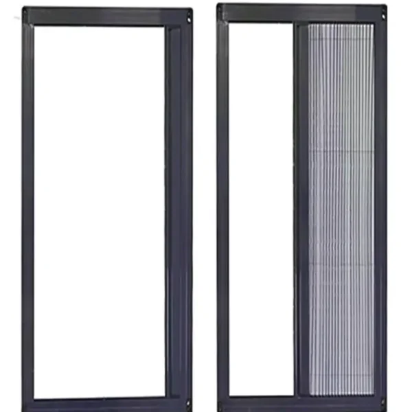 Akordeon Pileli Pilise Kapı Sineklik, Antrasit, 90x210 Cm., Istenilen Ölçüde
