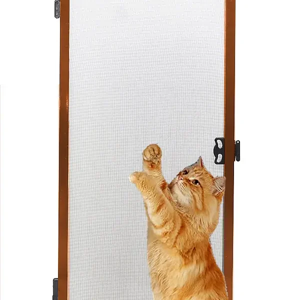 KEDİ Tüllü Menteşeli PENCERE Sinekliği (PET TÜL) Kahverengi