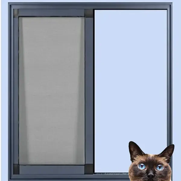 KEDİ Tüllü Sürme KAPI Sineklik Antrasit